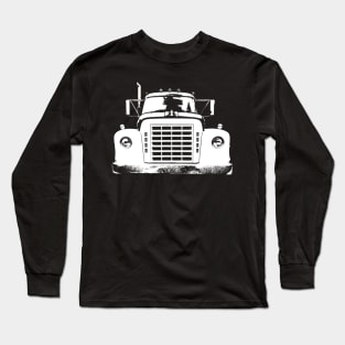 International Harvester IH Loadstar classic American truck monoblock white Long Sleeve T-Shirt